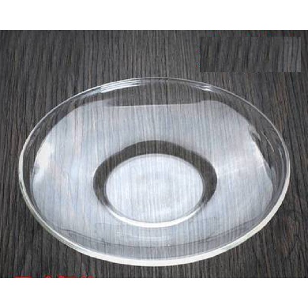 Đĩa thủy tinh lót cốc lót ly 13cm